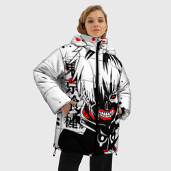 Женская зимняя куртка Oversize Канеки Кен бюст - фото 2
