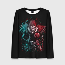 Женский лонгслив 3D Тетрадь смерти, Рюк