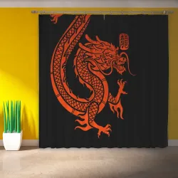 Фотошторы Red China dragon - фото 2