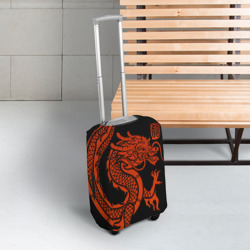Чехол для чемодана 3D Red China dragon - фото 2