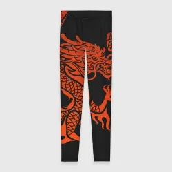 Леггинсы 3D Red China dragon