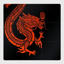 Магнитный плакат 3Х3 Red China dragon