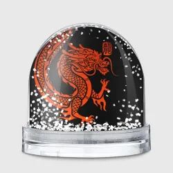 Игрушка Снежный шар Red China dragon