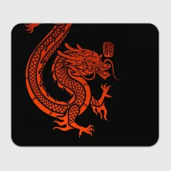 Прямоугольный коврик для мышки Red China dragon