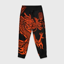 Детские брюки 3D Red China dragon