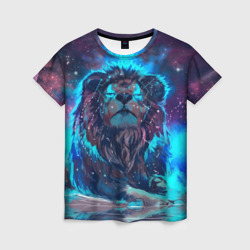 Женская футболка 3D Galaxy Lion
