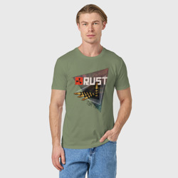 Мужская футболка хлопок Rust Стучим в дверь соседу Раст - фото 2