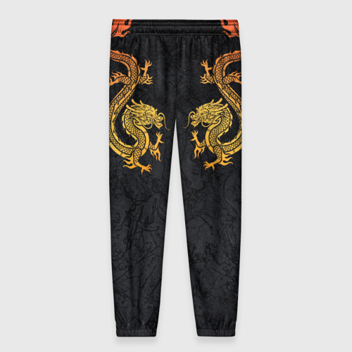 Женские брюки 3D Gold China dragons, цвет 3D печать - фото 2