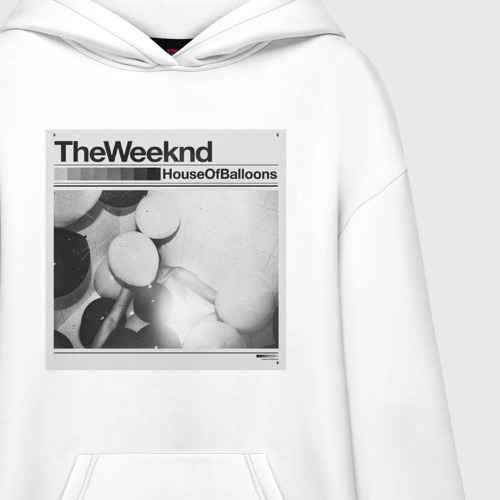 Худи SuperOversize хлопок "House Of Balloons" The Weeknd, цвет белый - фото 3