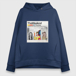 Thursday The Weeknd – Женское худи Oversize хлопок с принтом купить со скидкой в -20%