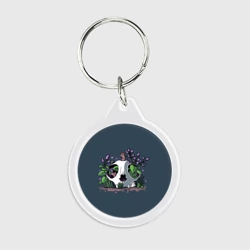 Брелок круглый Мыши в черепе