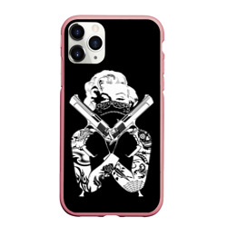 Чехол для iPhone 11 Pro Max матовый Gangsta Marilyn