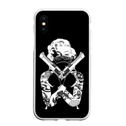 Чехол для iPhone XS Max матовый Gangsta Marilyn