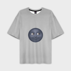 Мужская футболка oversize 3D Темная луна