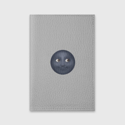 Обложка для паспорта матовая кожа Темная луна