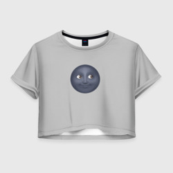Женская футболка Crop-top 3D Темная луна