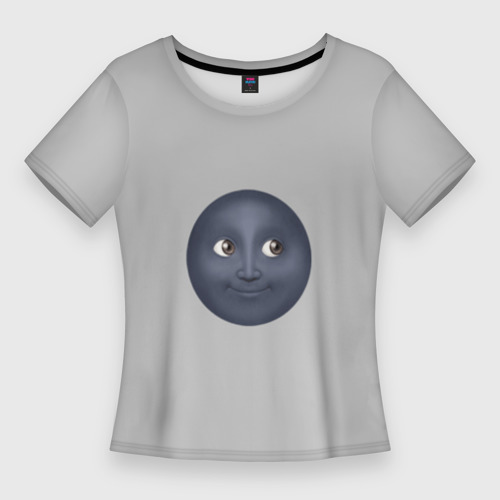 Женская футболка 3D Slim Темная луна, цвет 3D печать