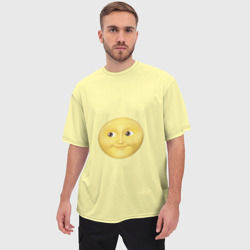 Мужская футболка oversize 3D Светлая луна - фото 2