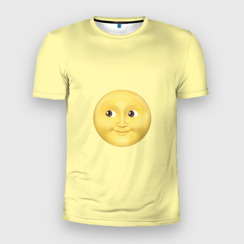 Мужская футболка 3D Slim Светлая луна, цвет 3D печать