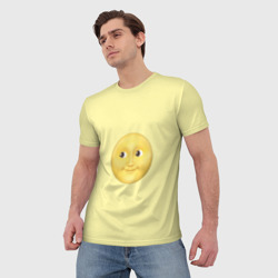 Мужская футболка 3D Светлая луна - фото 2