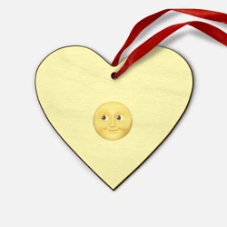 Деревянная игрушка Сердце Светлая луна