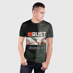 Мужская футболка 3D Slim Rust Мамкин Рейдер Раст - фото 2