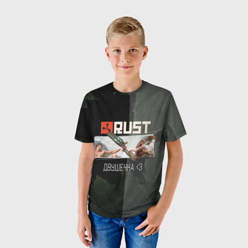 Детская футболка 3D Rust Мамкин Рейдер Раст, цвет 3D печать - фото 3