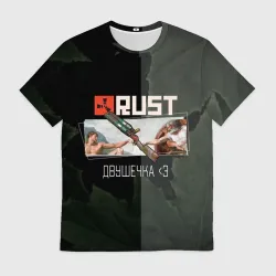 Мужская футболка 3D Rust Мамкин Рейдер Раст