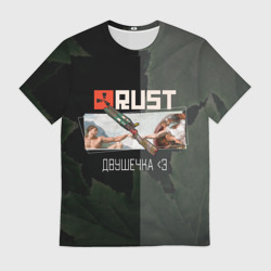 Мужская футболка 3D Rust Мамкин Рейдер Раст