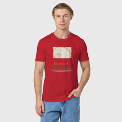 Мужская футболка хлопок Fibonacci Золотое сечение - фото 2