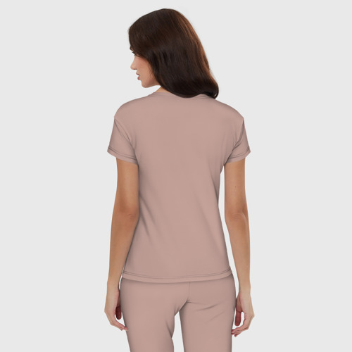 Женская пижама хлопок Fibonacci Золотое сечение, цвет пыльно-розовый - фото 4