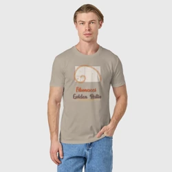 Мужская футболка хлопок Fibonacci Золотое сечение - фото 2