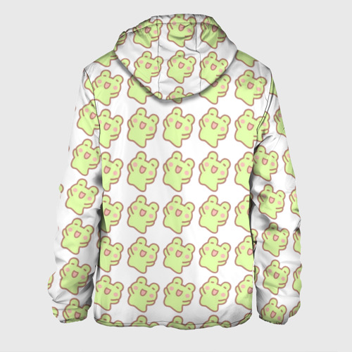 Мужская куртка 3D с принтом Счастливые лягушки, вид сзади #1