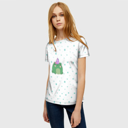 Женская футболка 3D Лягушка-маг - фото 2