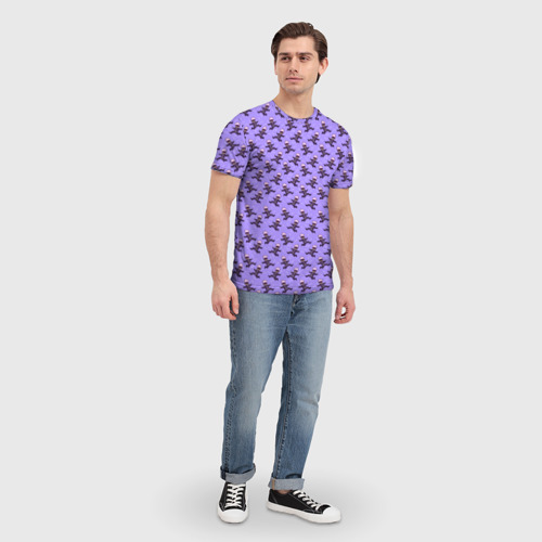 Мужская футболка 3D с принтом ГОДЖО САТОРУ | GOJO SATORU, вид сбоку #3