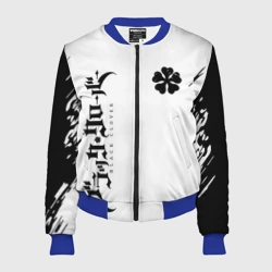 Женский бомбер 3D Черный клевер аниме