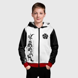 Детская толстовка 3D на молнии Черный клевер аниме - фото 2