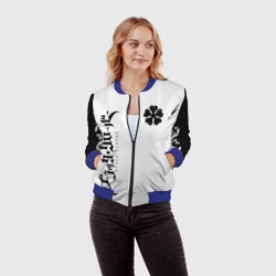 Женский бомбер 3D Черный клевер аниме - фото 2