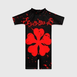 Детский купальный костюм 3D Черный клевер аниме,