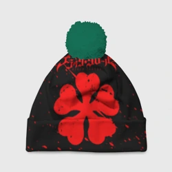 Шапка 3D c помпоном Черный клевер аниме,