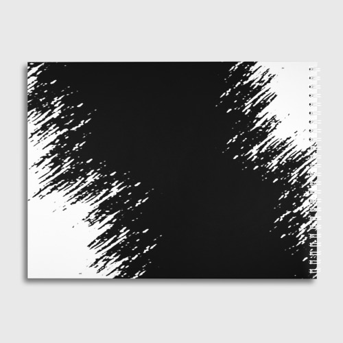 Альбом для рисования Белый логотип Черный клевер на черном - фото 2
