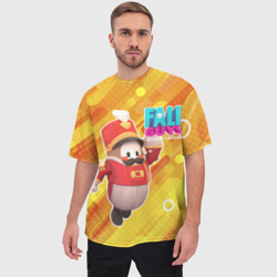 Мужская футболка oversize 3D Fall Guys Щелкунчик - фото 2