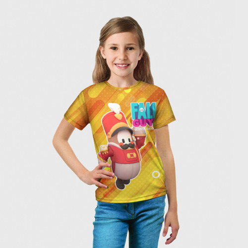 Детская футболка 3D Fall Guys Щелкунчик, цвет 3D печать - фото 5
