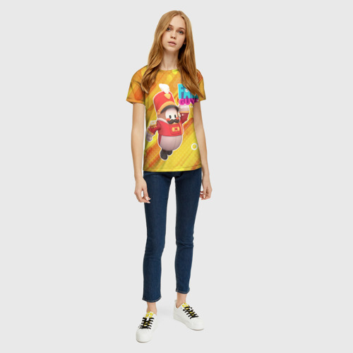 Женская футболка 3D Fall Guys Щелкунчик, цвет 3D печать - фото 5