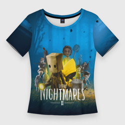 Женская футболка 3D Slim Little nightmares 2