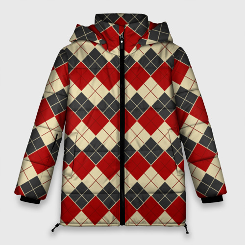 Женская зимняя куртка Oversize The Ambrella academy uniform, цвет светло-серый