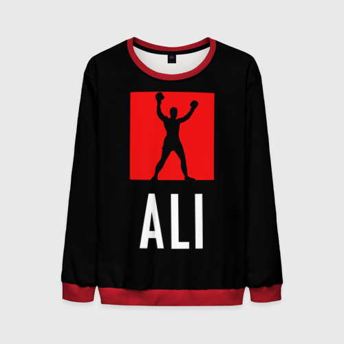 Мужской свитшот 3D Muhammad Ali, цвет красный