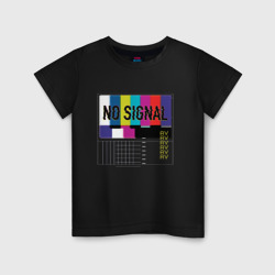 Детская футболка хлопок Vaporwave No Signal TV