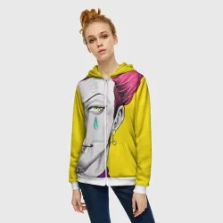 Женская толстовка 3D на молнии Hunter x Hunter Хисока - фото 2