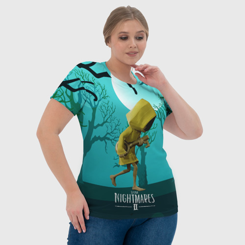 Женская футболка 3D с принтом Little   Nightmares 2, фото #4